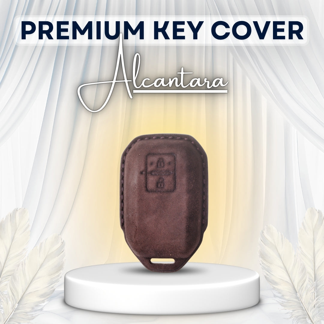 Suzuki Alcantara Crest Car Key Cover with Keychain (Type K10)