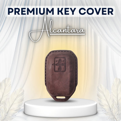 Suzuki Alcantara Crest Car Key Cover with Keychain (Type K10)
