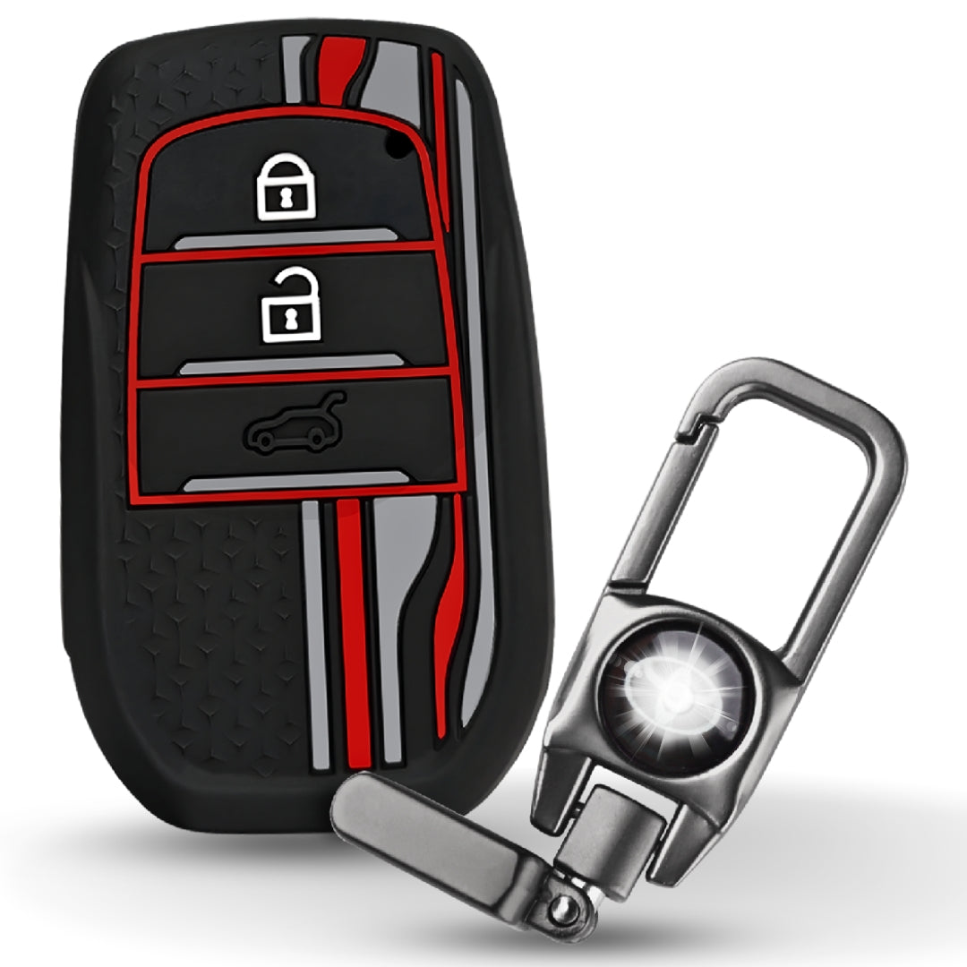 TriStar Silicone Key Cover Compatible for Toyota Innova, Crysta ...