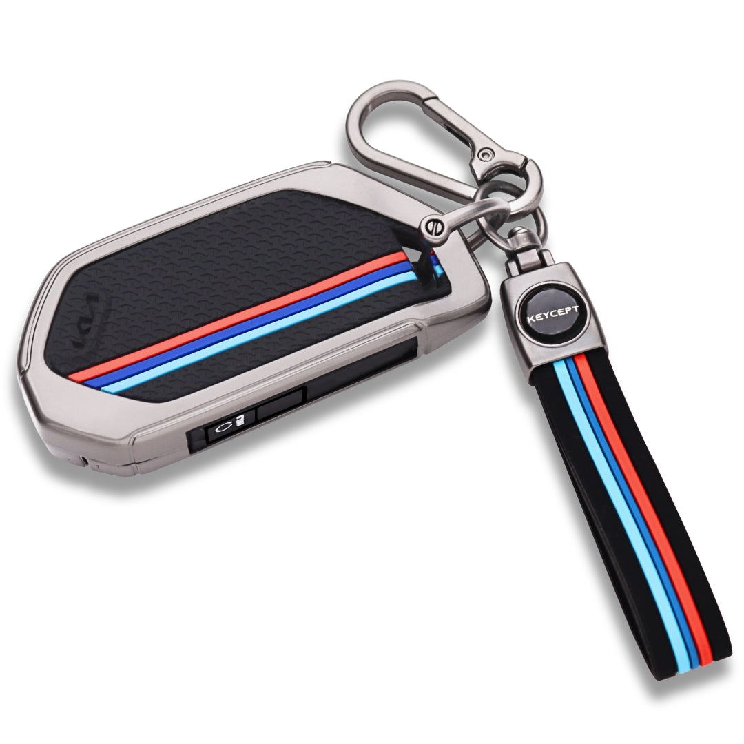 Kia Metal Alloy Key Cover with Keychain (Type M2)