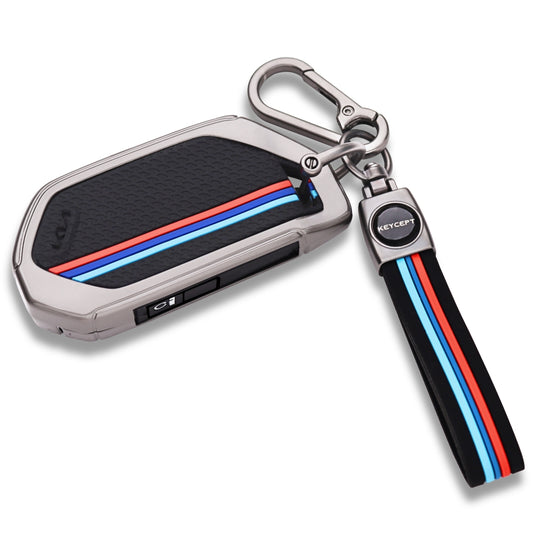 Kia Metal Alloy Key Cover with Keychain (Type M2)
