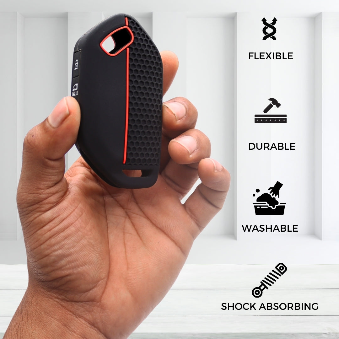 Kia Silicone key cover with keychain (Type K2)