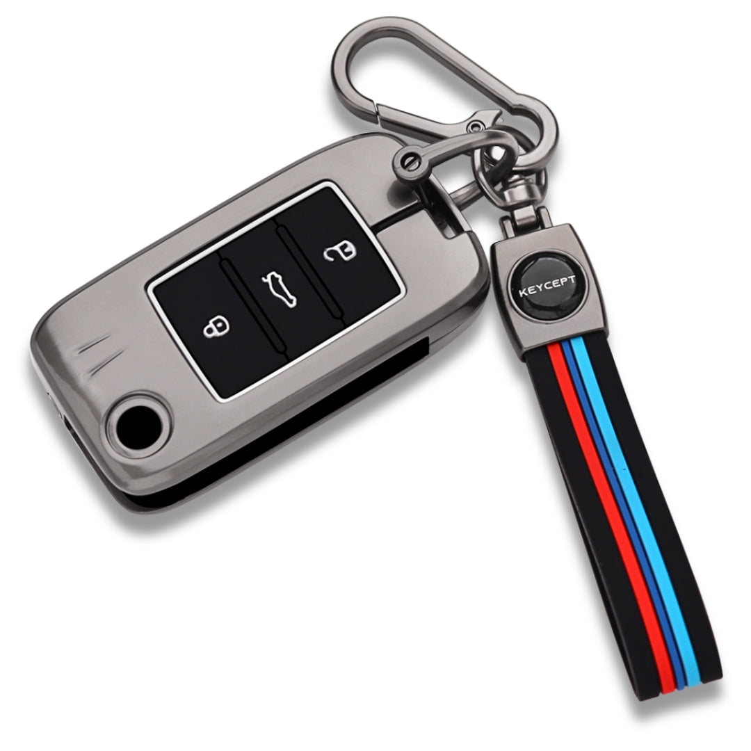 Metal Alloy Keycover Compatible with MG Astor 3B Flip Key with Keychain ...
