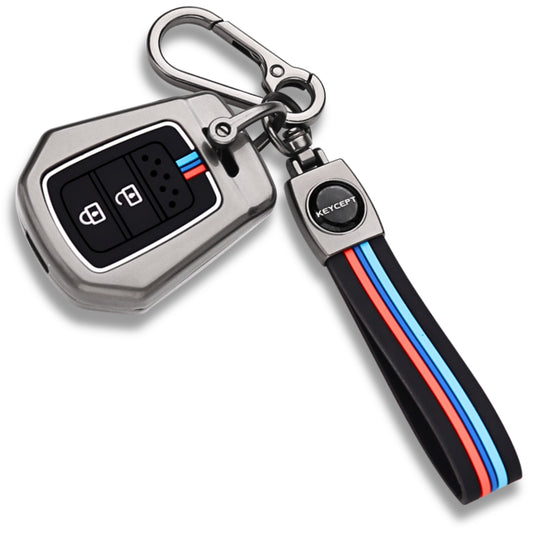 Honda Metal Key Cover with Keychain (Type  M2)