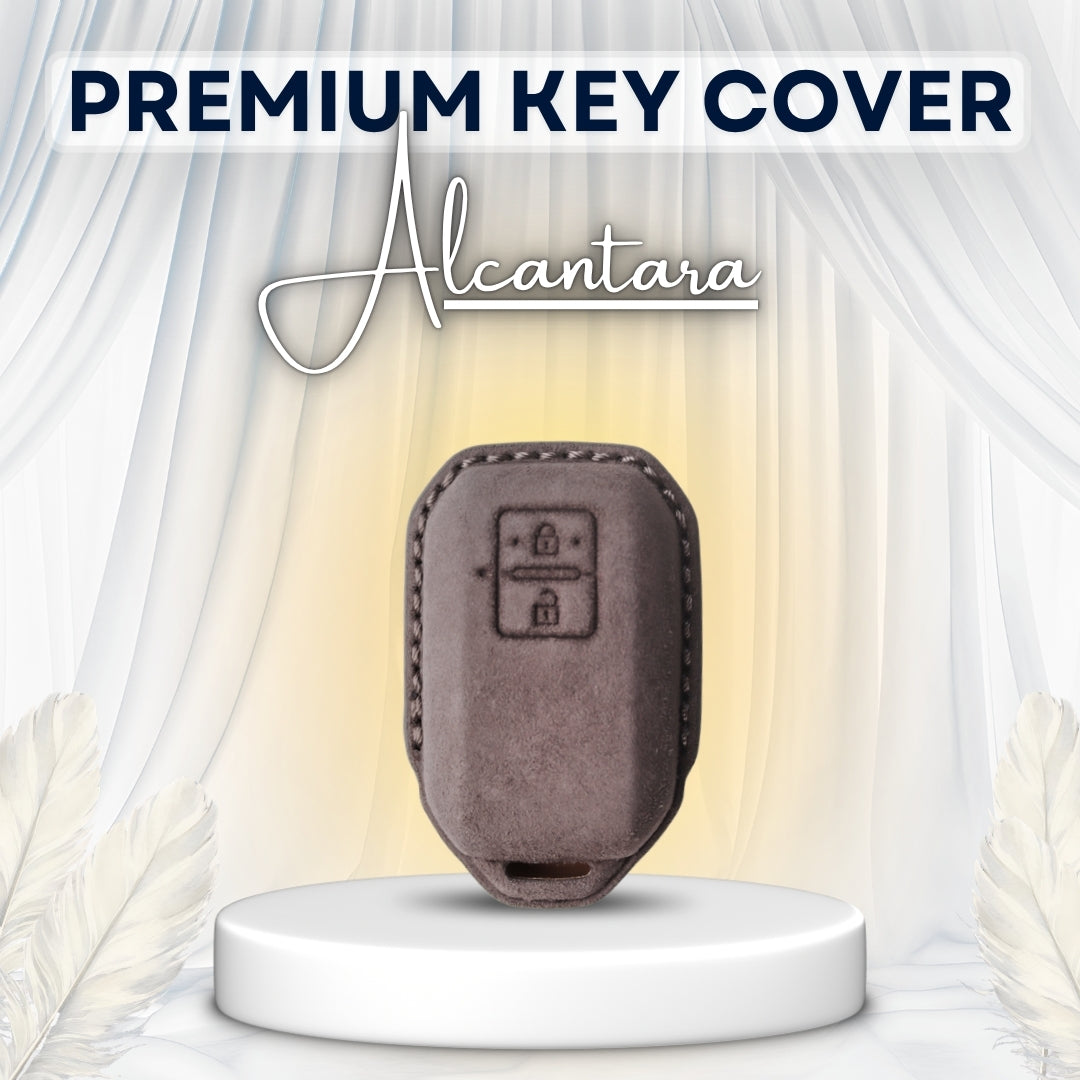 Suzuki Alcantara Crest Car Key Cover with Keychain (Type K10)