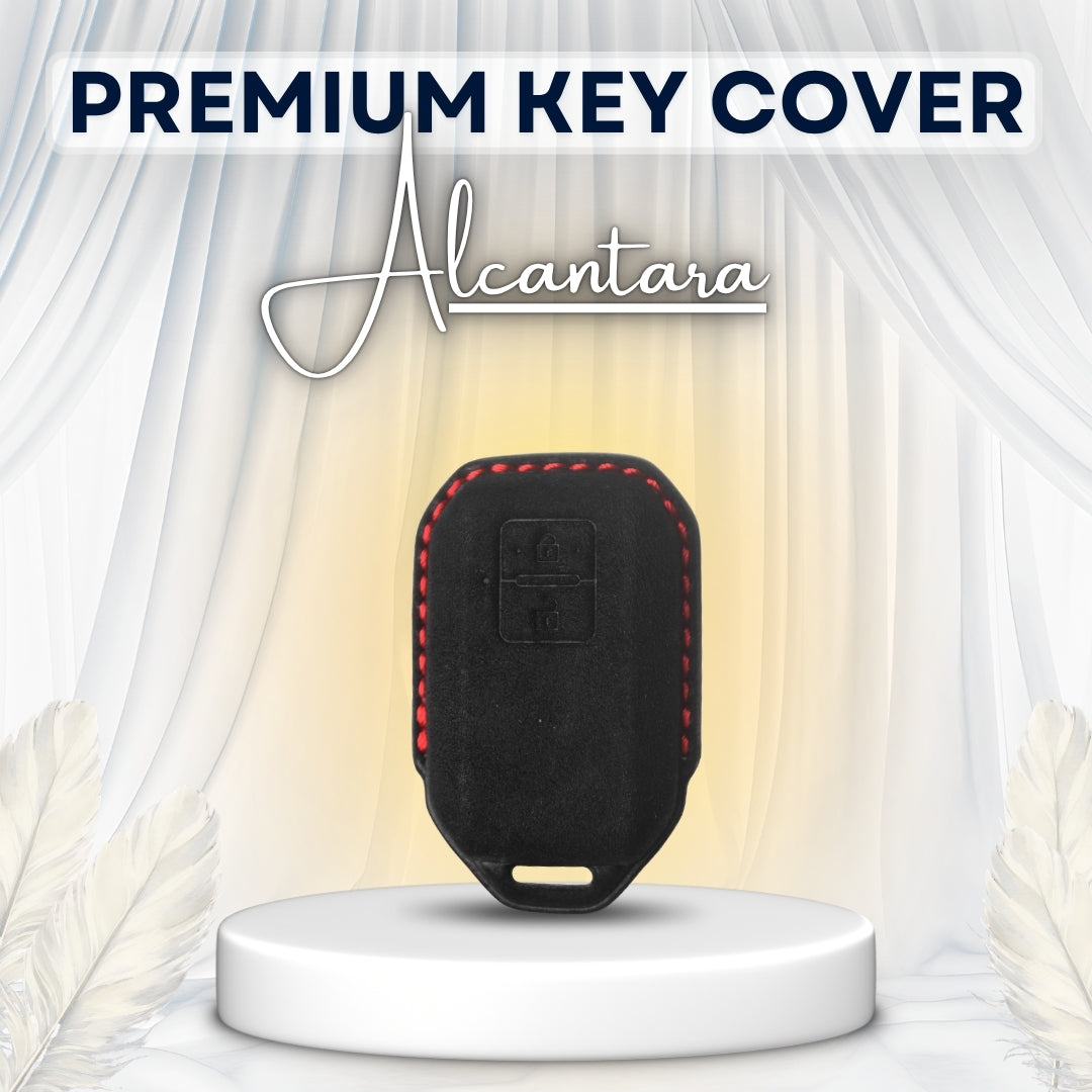 Suzuki Alcantara Crest Car Key Cover with Keychain (Type K10)