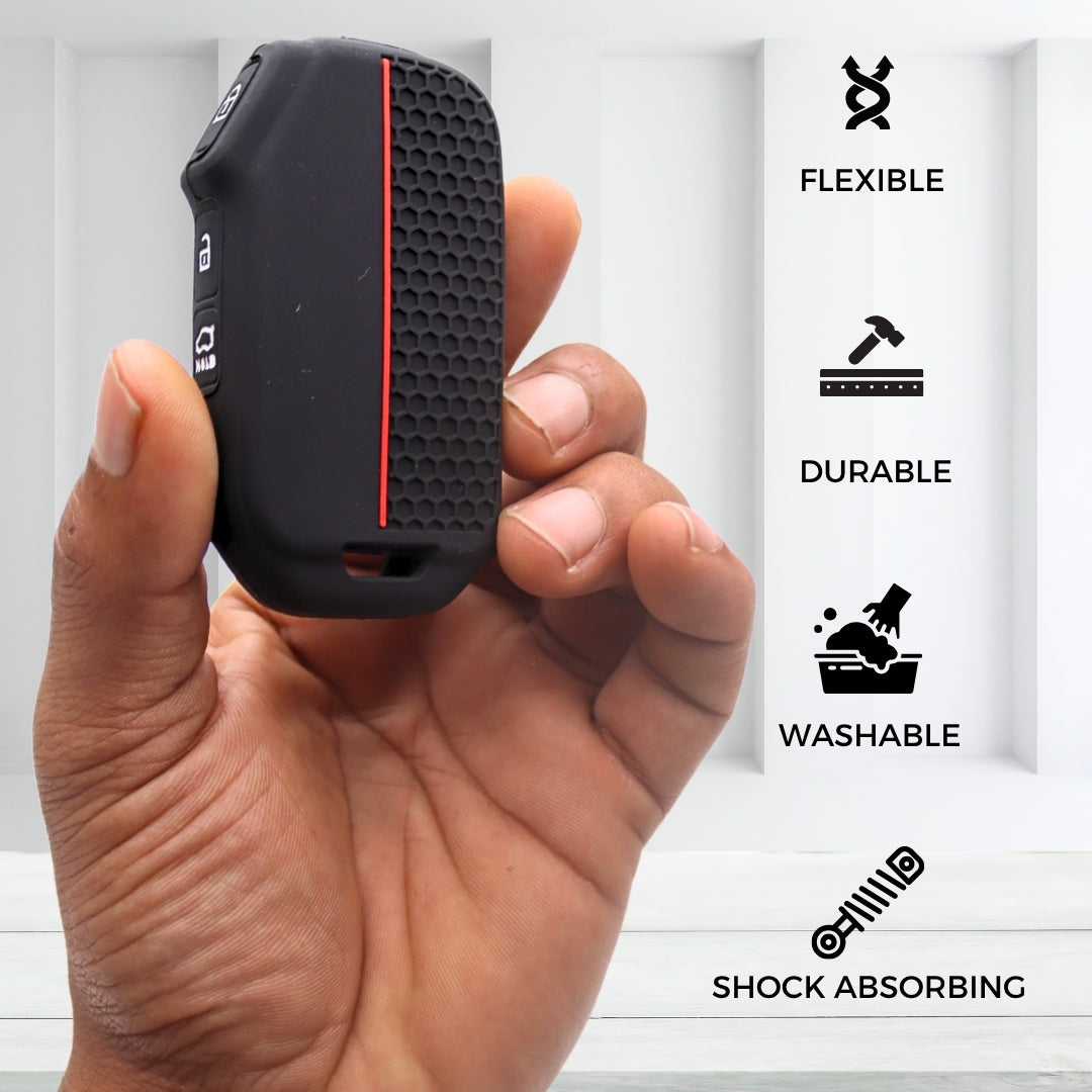 Kia Silicone key cover with keychain (Type K1)