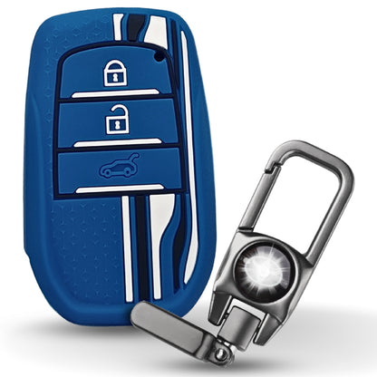 Toyota TriStar Silicone Key Cover with Keychain (Type 8)