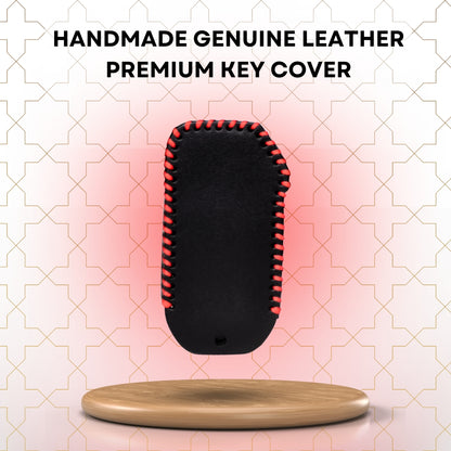 Kia Classic Leather Key Cover with keychain (Type 2)