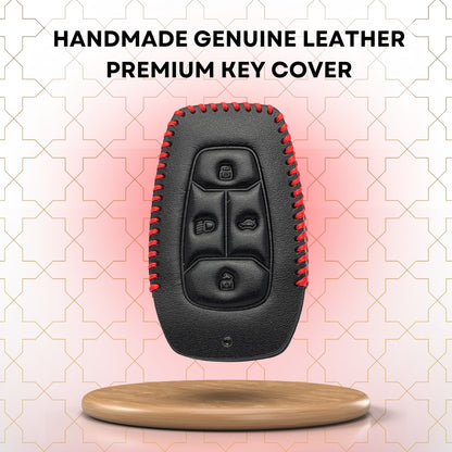 Tata Classic Leather Key Cover with Keychain K9