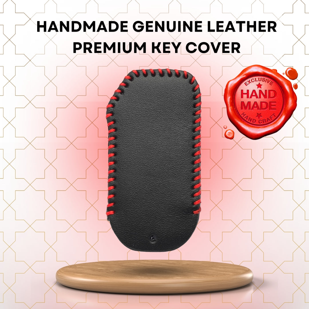 Kia Classic Leather Key Cover with keychain (Type 2)