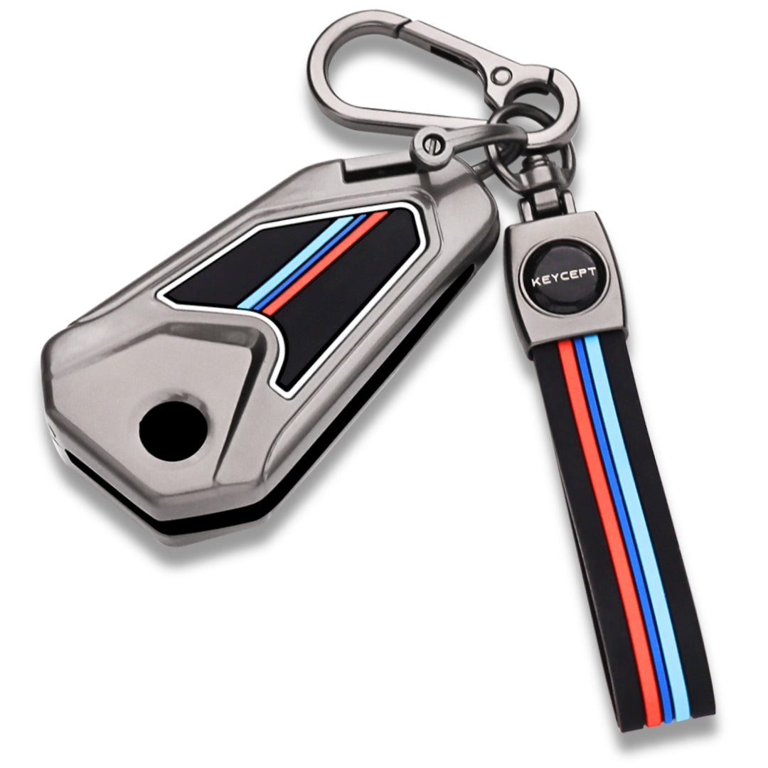 Universal Bike Metal Alloy Key Cover with Keychain (Type M2)