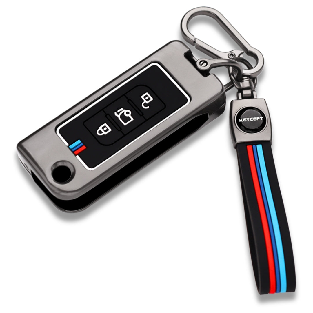 Mahindra Metal Alloy Key Cover with Keychain (Type M2).