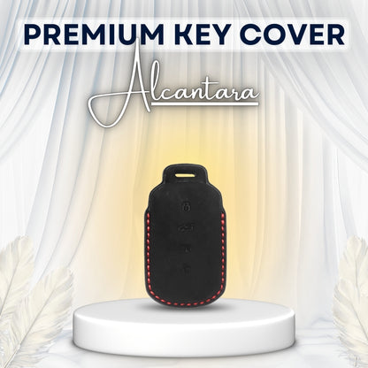 Tata Alcantara Crest Car Key Cover with Keychain (Type K10)