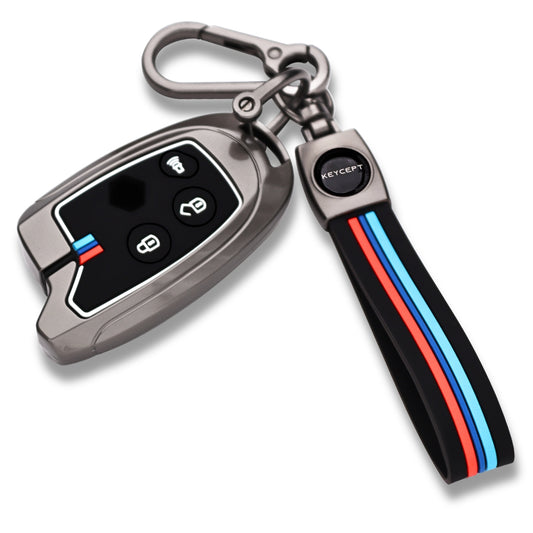 Suzuki Metal Alloy Key Cover with Keychain (Type M2).