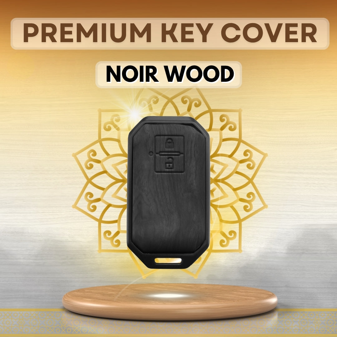 Suzuki Noir Wood Car Key Cover with Keychain (Type M8)