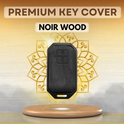 Suzuki Noir Wood Car Key Cover with Keychain (Type M8)