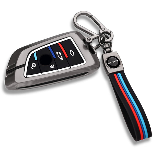 BMW Metal Key Cover with Keychain (Type M2)