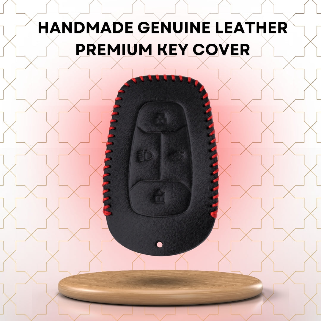Tata Classic Leather Key Cover with keychain (Type 2)