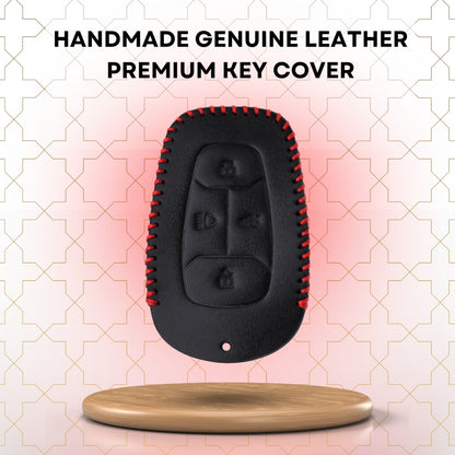 Tata Classic Leather Key Cover with keychain (Type 2)