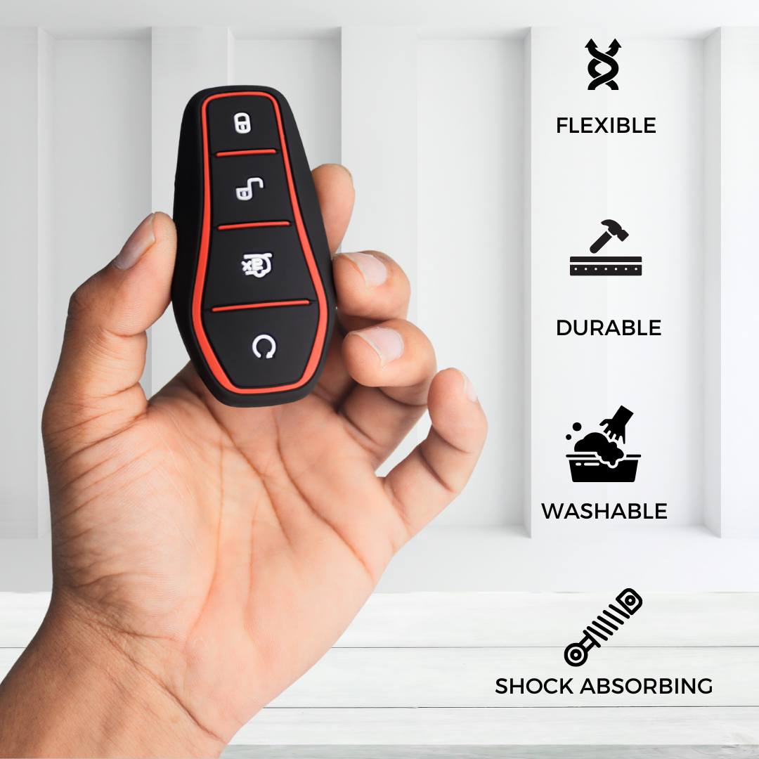 BYD Silicone Key Cover with Keychain (Type K1)