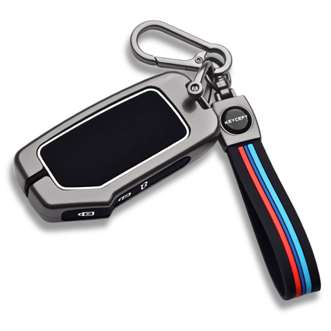 Kia Metal Alloy Key Cover with Keychain (Type  M2)