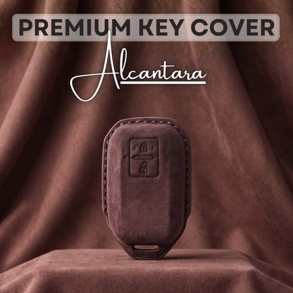 Suzuki Alcantara Crest Car Key Cover with Keychain (Type K10)