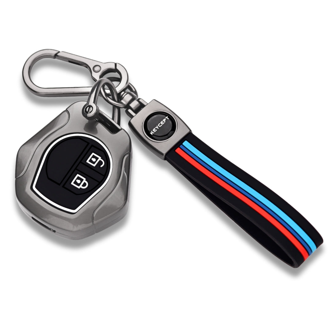 Suzuki Metal Key Cover with Keychain (Type M2)