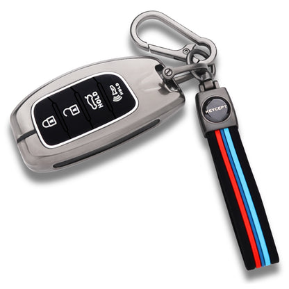 Hyundai Metal Alloy Key Cover with Keychain (Type M2)