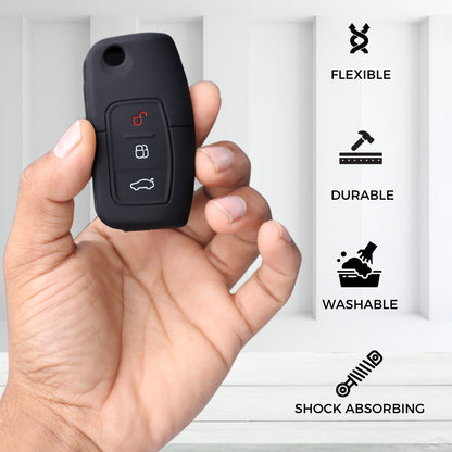 Ford Silicone Key Cover with Keychain