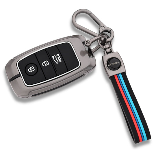 Kia Metal Alloy Key Cover with keychain (Type M2)