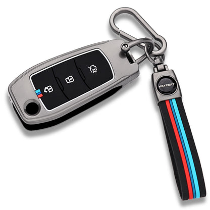 Ford Metal Alloy Key Cover with Keychain (Type M2)