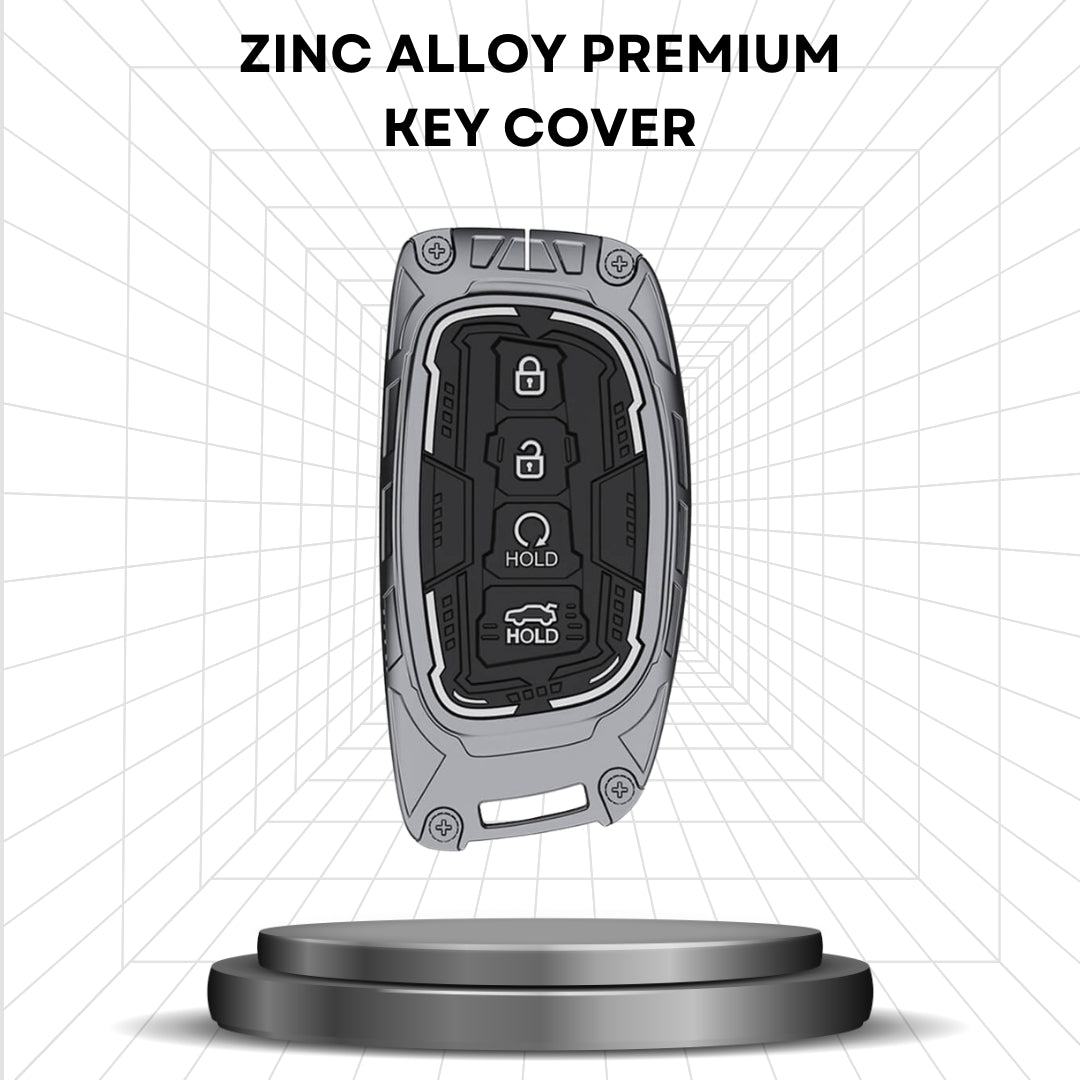 Hyundai Metal Armor Car Key Cover with keychain (Type M4)