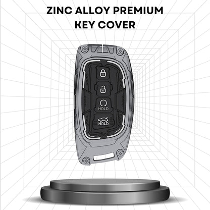 Hyundai Metal Armor Car Key Cover with keychain (Type M4)