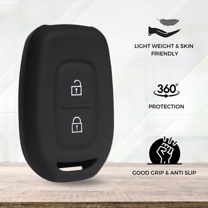 Renault Silicone Key Cover with Keychain (Type K2)