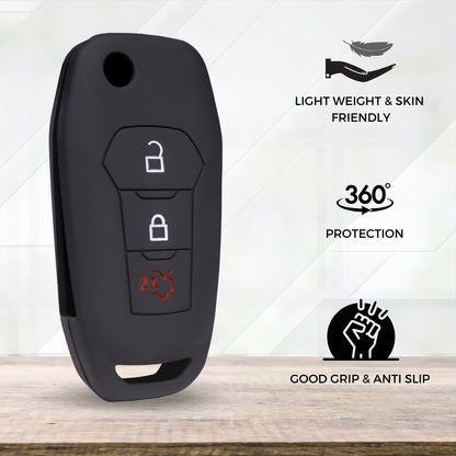 Ford Silicone Key Cover with Keychain (Type K2)