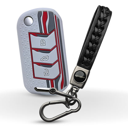 Mahindra TriStar Silicone Key Cover With Keychain