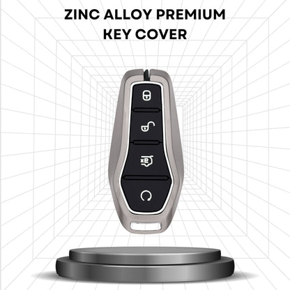 keycept Metal key cover For BYD Atto-3 4 Button Smart Key with Keychain M2.