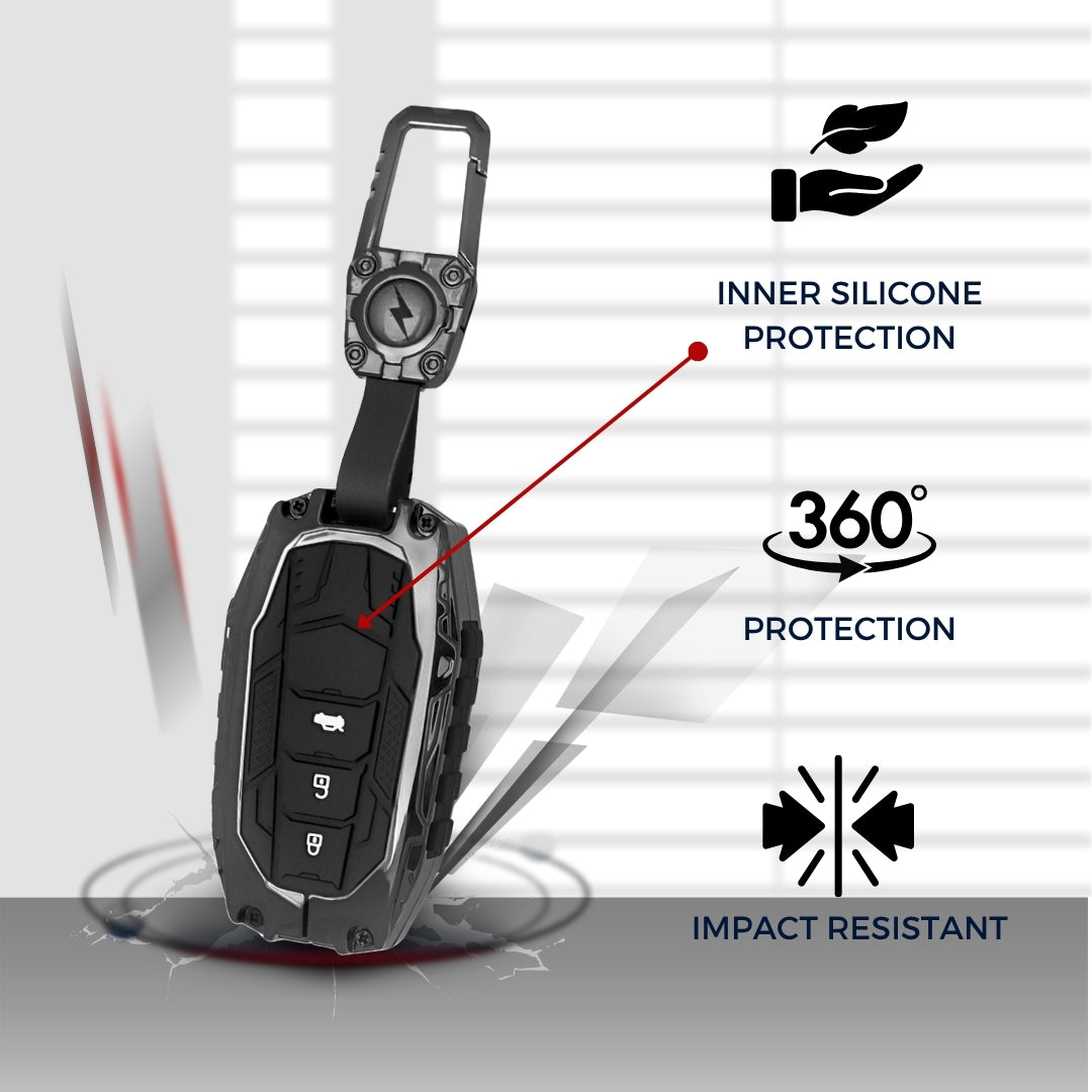 Toyota Metal Mecha Key Cover with Keychain (Type M3)