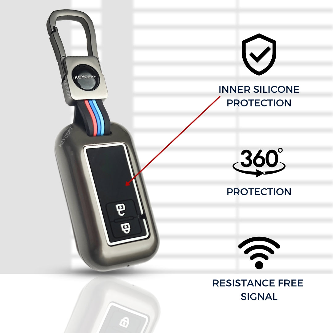 Metal Keycover for Suzuki Baleno, Swift, Ertiga, XL6, DZire, Fronx ...