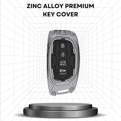 Hyundai Metal Armor Key Cover with Keychain. (Type M4)
