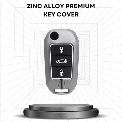 Keycept Metal Silicone car key cover With Keychain.(Type M1)