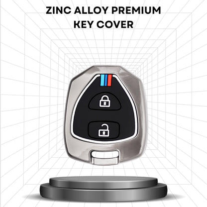 Toyota Metal Alloy Key Cover with Keychain (Type M2).