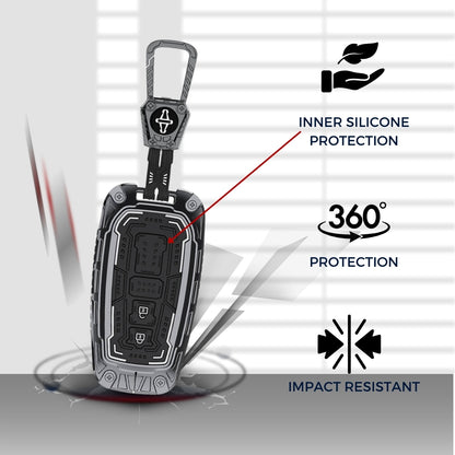 Toyota Metal Armor Key Cover with Keychain (Type M4)