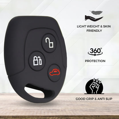 Ford Silicone Key Cover with Keychain (Type K1)