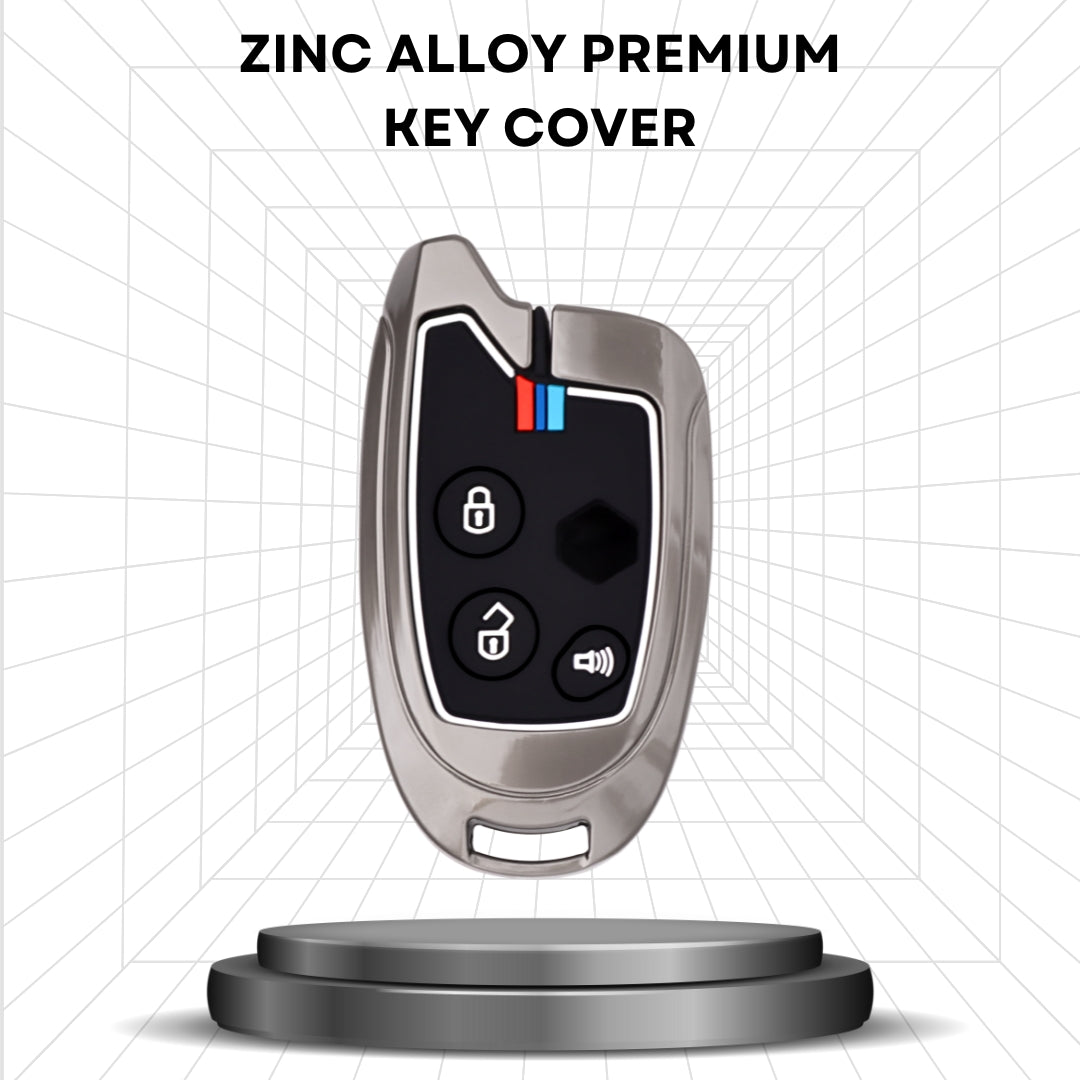 Suzuki Metal Alloy Key Cover with Keychain (Type M2).