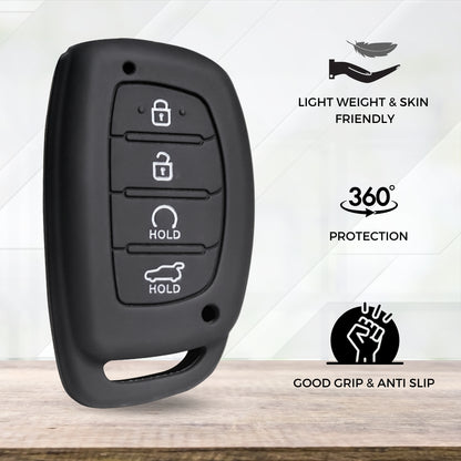 Hyundai Silicone Key Cover with keychain (Type K1)