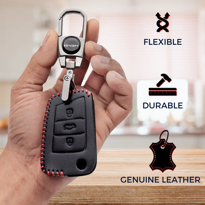 keycept classic leather key cover kushaq octavia kodiaq superb slavia passat virtus t roc 3b flip shell case