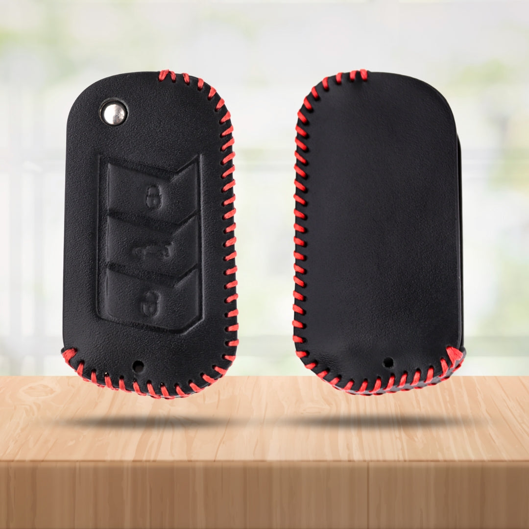 Mahindra Classic Leather Key Cover with Keychain K9