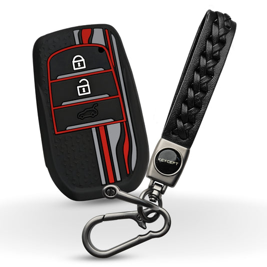 Toyota TriStar Silicone Key Cover with Keychain